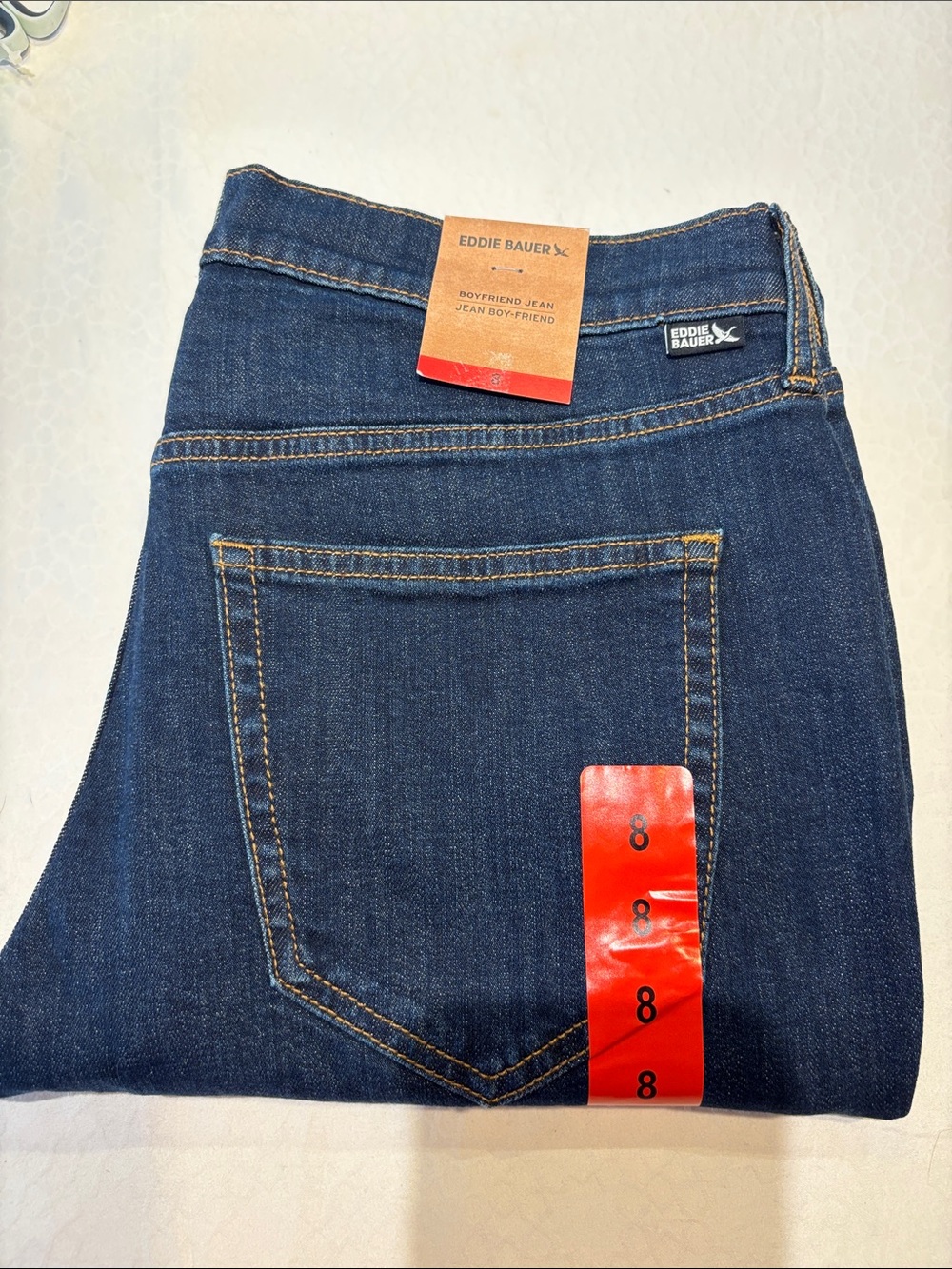 Eddie Bauer Women's Indigo Boyfriend Jeans